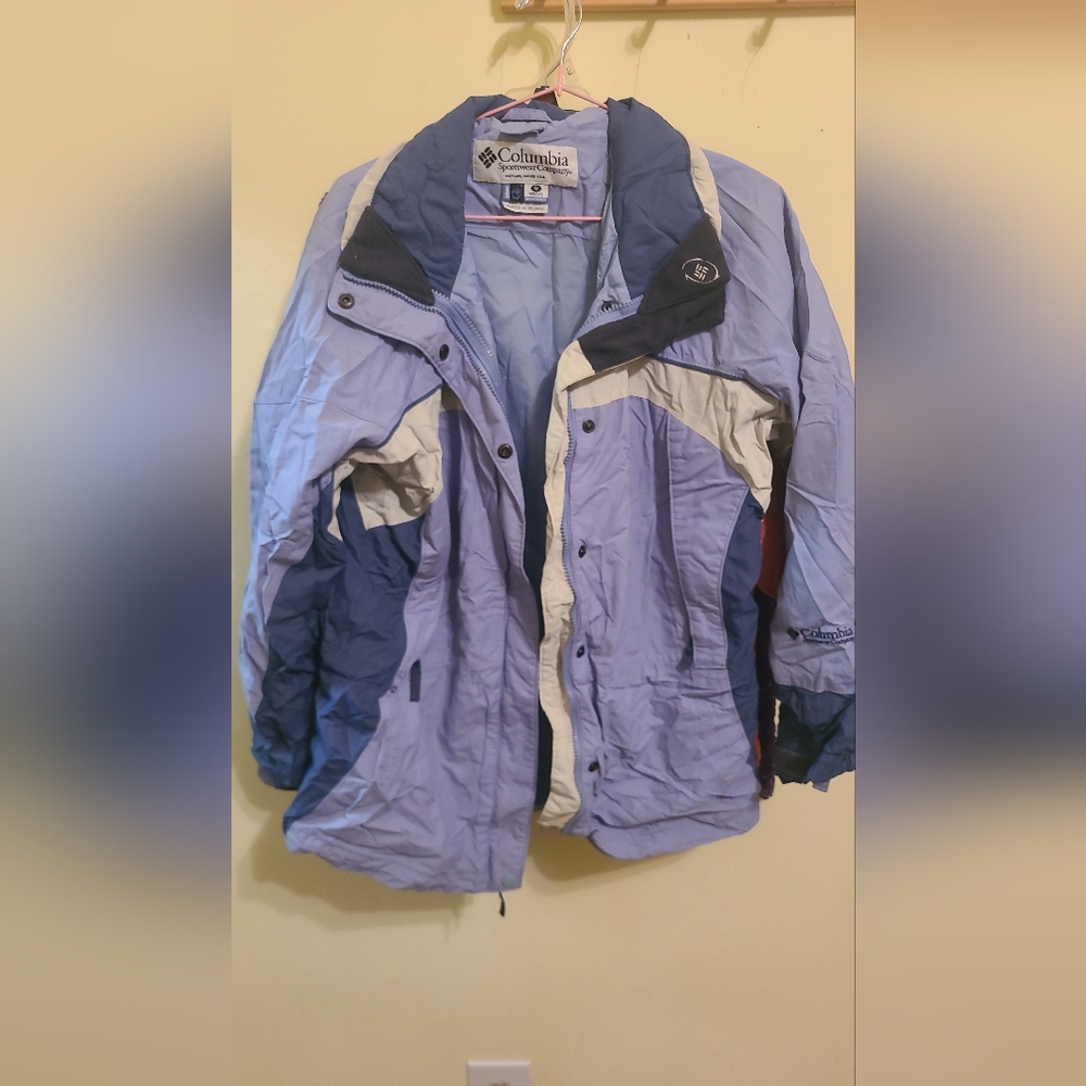 Columbia Blue and White Jacket
